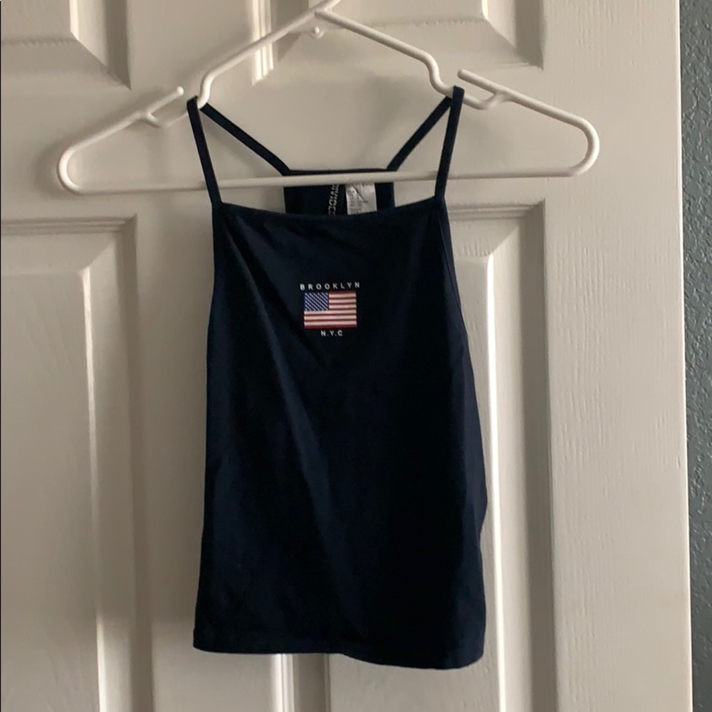 Navy Blue Halter Top
